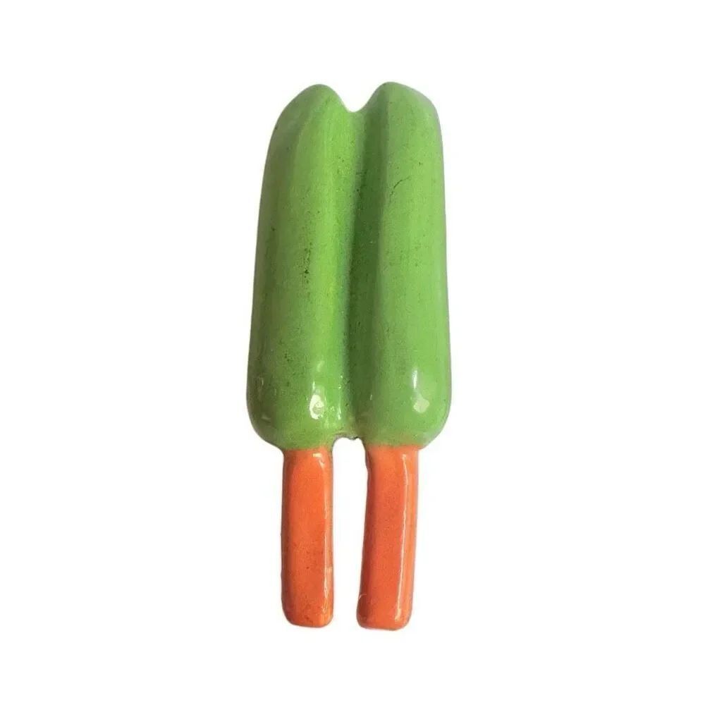 Vintage green popsicle pin